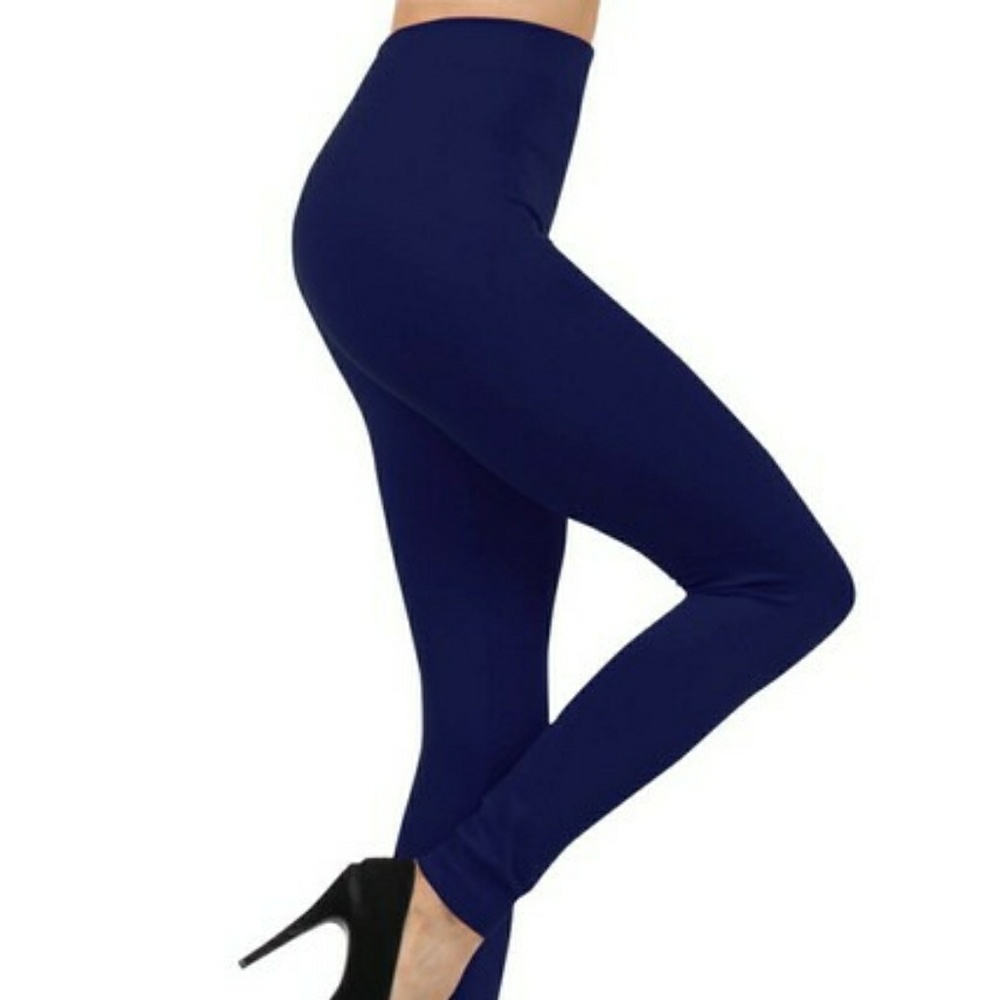 Women mediumwaist "FLEECES" Leggings navy